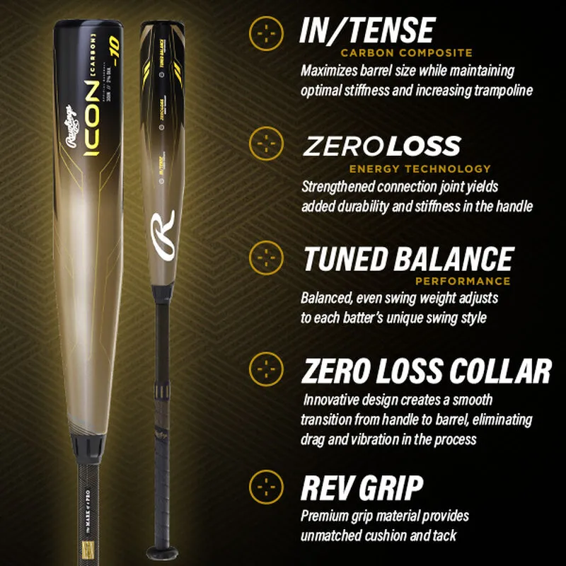 EASTON BB BAT RAWLINGS ICON (-10) BS23 5 EASTON BB BAT RAWLINGS ICON (-10) BS23 - Image 5