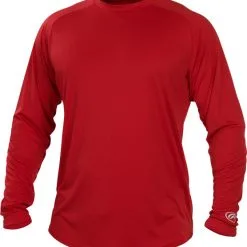 Rawlings LSRT Crew Neck Long Sleeve -Rawlings Sport Baseball Shop 32030125 Rawlings LSRT scarlet
