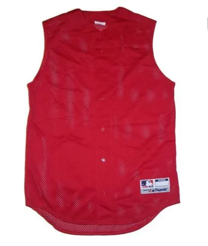 Majestic Adult Sleeveless Mesh Jersey (6548) 1 Majestic Adult Sleeveless Mesh Jersey (6548)