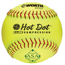 Worth AHD12CY 12" Syco Hot Dot (52/300) Slowpitch ASA