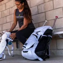 Easton Jen Schro Catchers Bat Pack White -Rawlings Sport Baseball Shop 34020064 Easton Jen Schro Catchers Wheeled bag 5