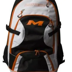 Miken MKBG-BP Backpack -Rawlings Sport Baseball Shop 34590002 Miken MKBG BP Backpack blackwhiteorange