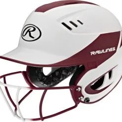 Rawlings R16H2FGS VELO W/Softball Mask Adult -Rawlings Sport Baseball Shop 37030047 Rawlings R16H2FGS maroon