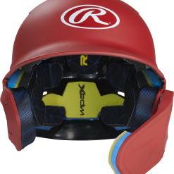 Rawlings MA07S RHB Adjustable Face Guard -Rawlings Sport Baseball Shop 37035016 Rawlings MA07S LHB Adjustable Face Guard scarlet