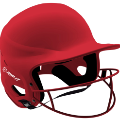 RIP-IT Vision Pro Softball Batting Helmet -Rawlings Sport Baseball Shop 37431002 RIP IT Vision Pro Softball Batting Helmet scarlet