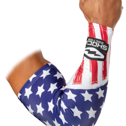 Shock Doctor Showtime Comp Arm Sleeve -Rawlings Sport Baseball Shop 50758003 Shock Doctor Showtime Comp Arm Sleeve starsstripes