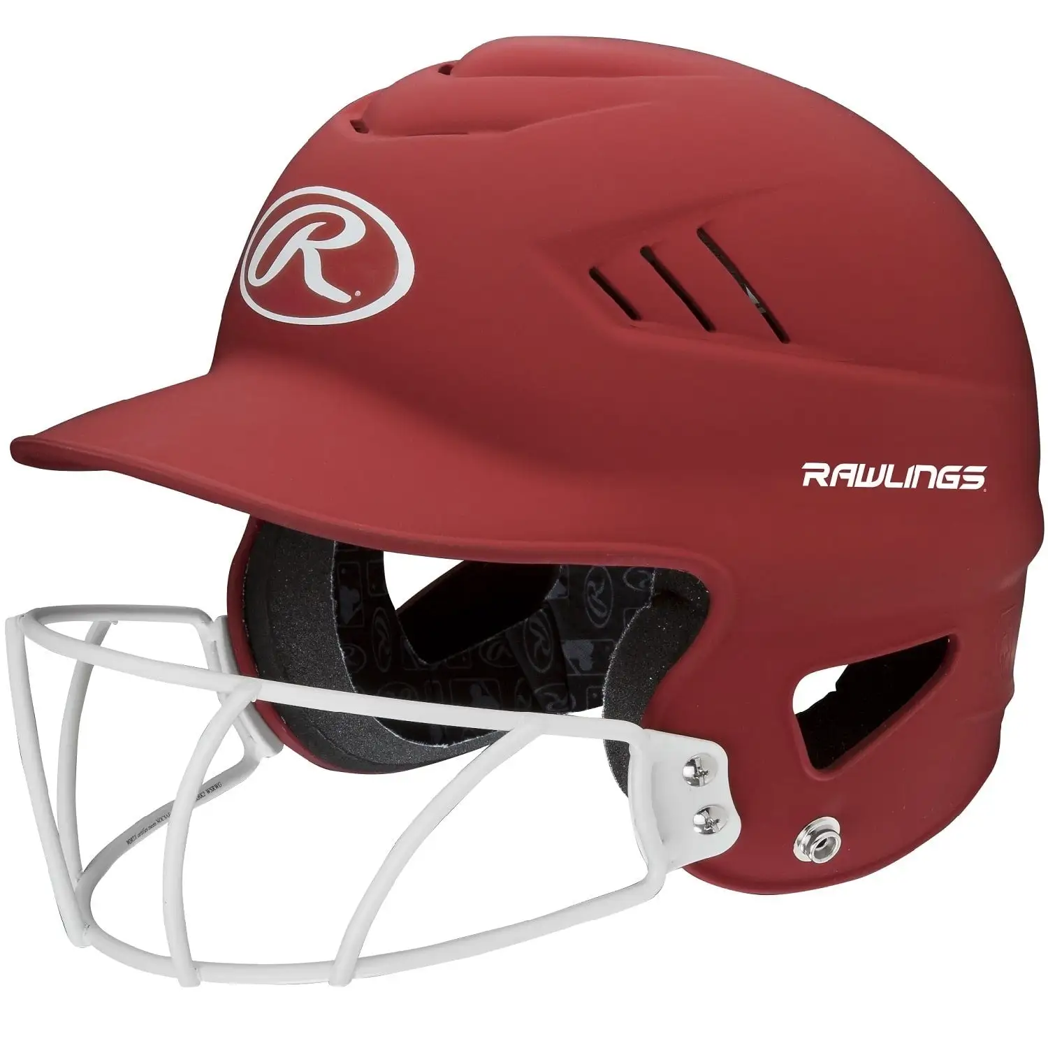 BAT HELMET RAWLINGS COOLFLO W/ FACEGUARD- RCFHLFG- BS23 4 BAT HELMET RAWLINGS COOLFLO W/ FACEGUARD- RCFHLFG- BS23 - Image 4