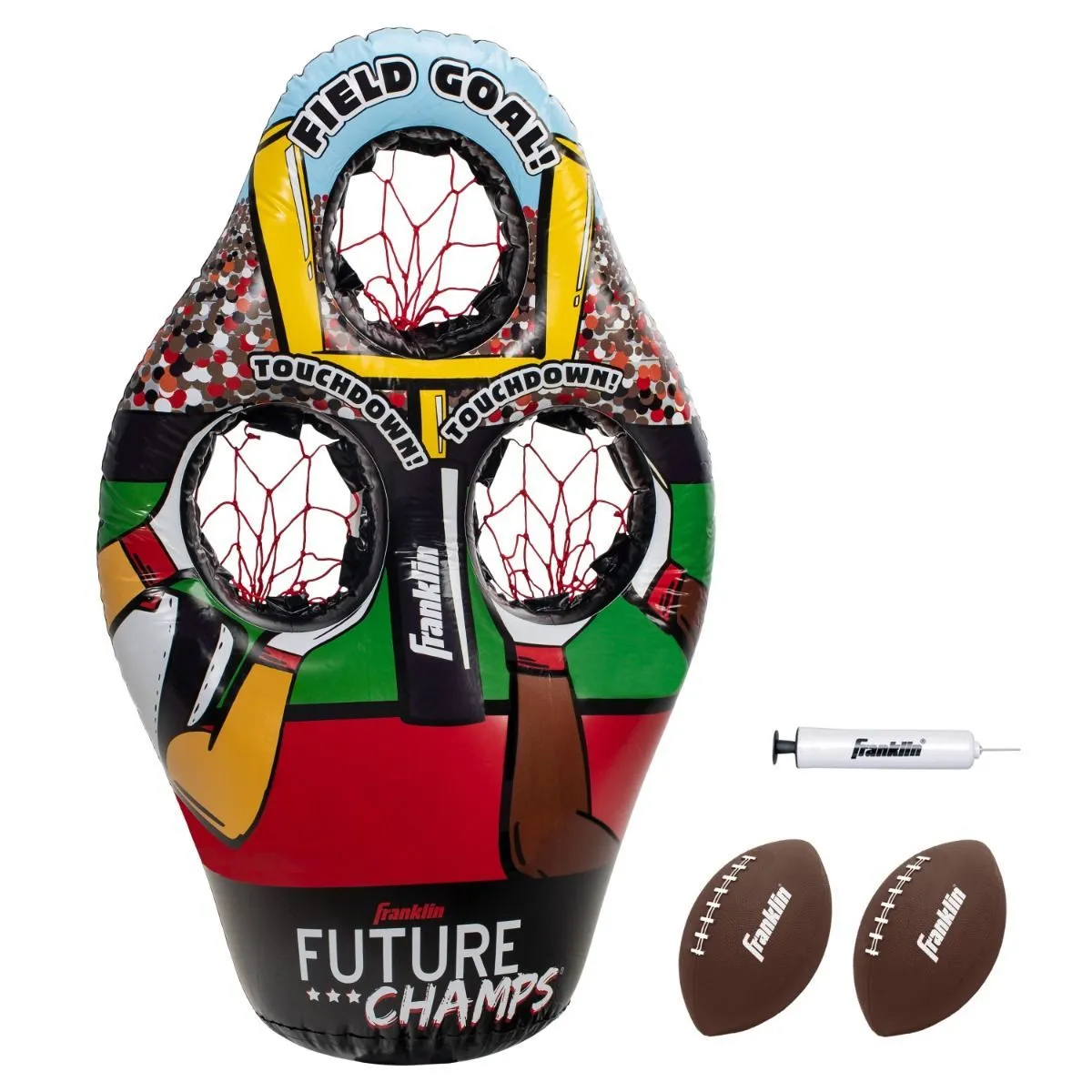 Franklin Kids Inflatable 3-Hole Football Target 1 Franklin Kids Inflatable 3-Hole Football Target