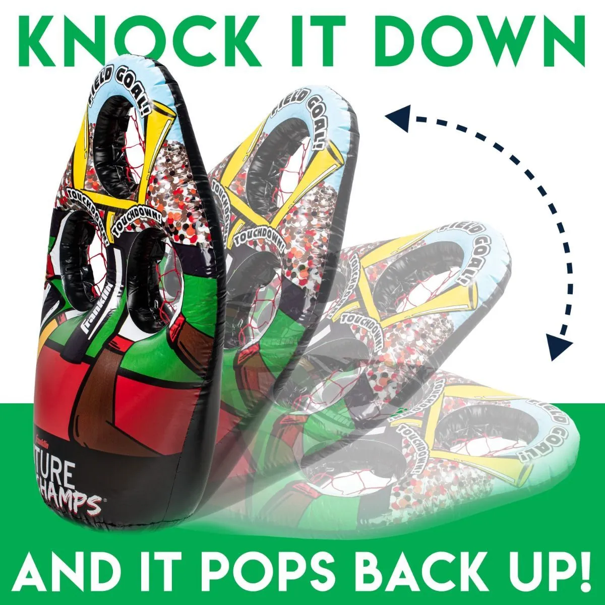 Franklin Kids Inflatable 3-Hole Football Target 5 Franklin Kids Inflatable 3-Hole Football Target - Image 5