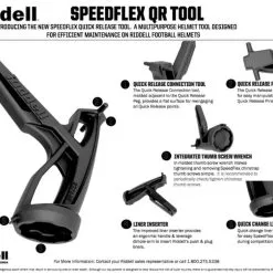 Riddell QR Combo Tool - Universal (R2764022) -Rawlings Sport Baseball Shop 57190339 Riddell QR Combo Tool Universal R2764022 4