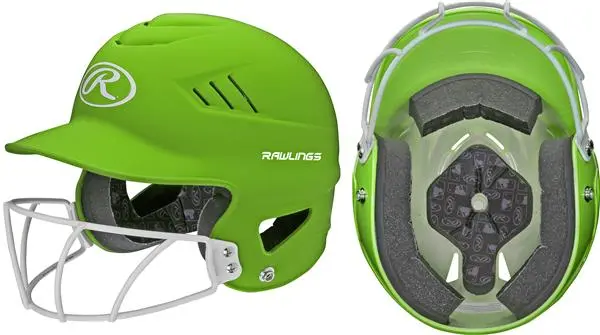 BAT HELMET RAWLINGS COOLFLO W/ FACEGUARD- RCFHLFG- BS23 5 BAT HELMET RAWLINGS COOLFLO W/ FACEGUARD- RCFHLFG- BS23 - Image 5