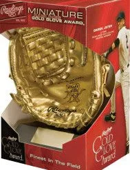 Rawlings Miniature Gold Glove Award Gold 7 BS23 -Rawlings Sport Baseball Shop c9a172e01a18a0e83676cb5c3b986cba