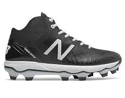 New Balance NB PM4040V5 - Mid TPU Molded Cleats - -Rawlings Sport Baseball Shop pm4040 blk